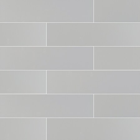 Msi Gray Glossy 4 In. X 16 In. Glazed Ceramic Wall Tile, 20PK ZOR-PT-0152